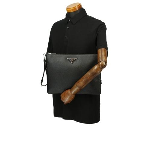 プラダ ポーチ メンズ ブラック PRADA 2NH023 2FAD F0002 NERO 爆買