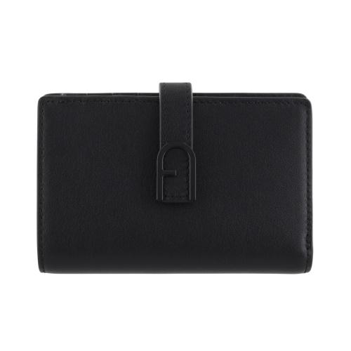 フルラ FURLA 財布 二つ折り財布 折りたたみ財布 WP00401 BX2045 O6000 FURLA FLOW M COMPACT WALLET フロー NERO ブラック 財布 使いや フルラ 二つ折り財布 レディース FLOW フロー ブラック FURLA WP00401