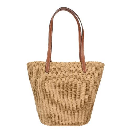 COACH（コーチ） トートバッグ レディース ストロー トート ブラウン