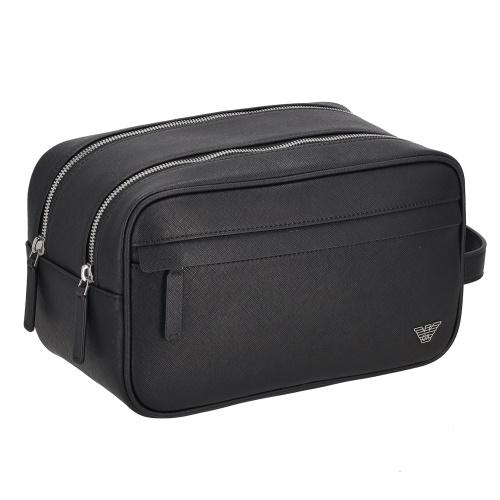 Emporio Armani ブラックバッグ セカンドバッグ アルマーニ エンポリオアルマーニ セカンドバッグ メンズ ブラック EMPORIO ARMANI
