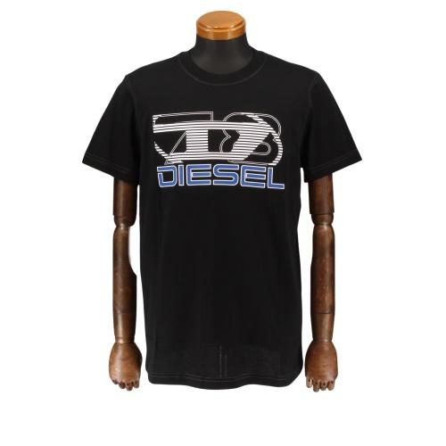 DIESEL（ディーゼル） Tシャツ メンズ T-DIEGER-K74 ブラック DIESEL A12502 0GRAI 9XX XLサイズ ...