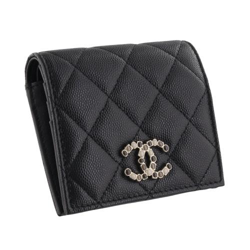CHANEL シャネル 二つ折り財布 レディース AP3603 B14343 94305