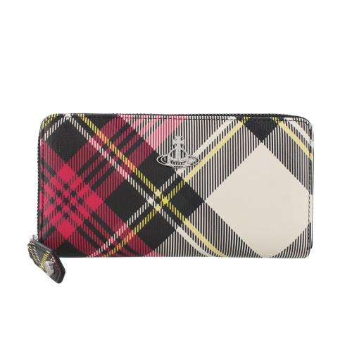 極美品 ヴィヴィアンウエストウッド ラウンドウォレット レザー マルチカラー Vivienne Westwood ヴィヴィアン ウエストウッド 財布 51050023 O404