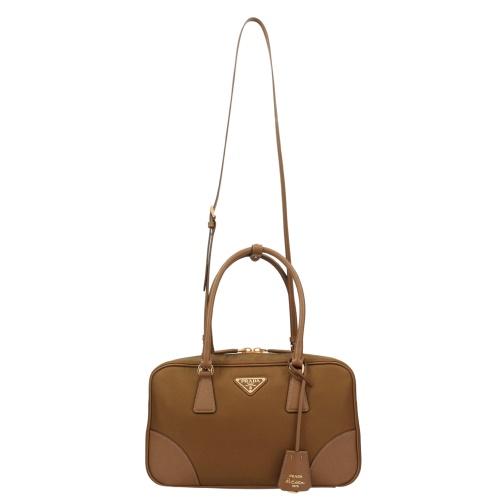 プラダ ハンドバッグ レディース TESSUTO SAFFIANO ブラウン