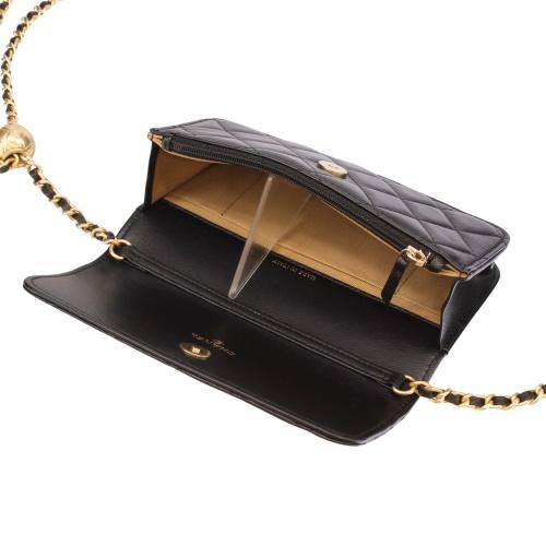 CHANEL シャネル ショルダーバッグ レディース ブラック AP3071 CHANEL シャネル ショルダーバッグ レディース ブラック AP3071