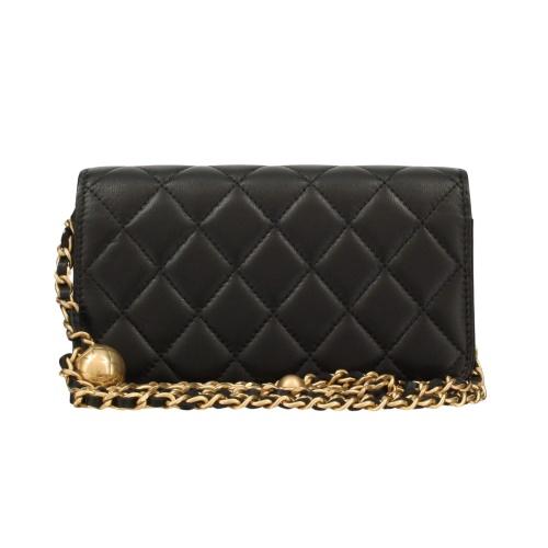 CHANEL シャネル ショルダーバッグ レディース ブラック AP3071 CHANEL シャネル ショルダーバッグ レディース ブラック AP3071