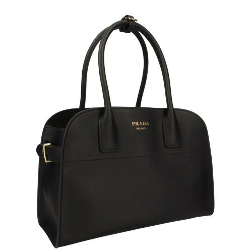 プラダ ハンドバッグ レディース SOFT GRAIN ブラック PRADA 1BG538 V
