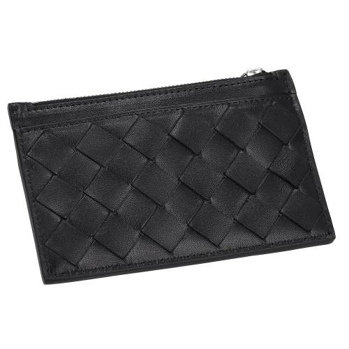 ボッテガヴェネタ コインケース 小銭入れ キーリング メンズ イントレチャート INTRECCIATO ブラック BOTTEGA VENETA 608784 V48C3 8803の画像