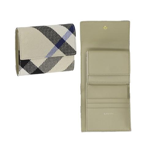 バーバリー 三つ折り財布 メンズ ベージュ BURBERRY 8086005 A3888の画像