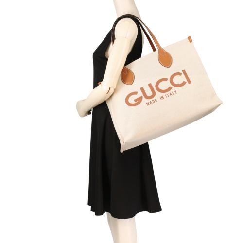 GUCCI☆DHL発送♪CANVAS トートバッグ☆772177
