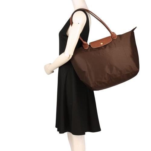 美品 LONGCHAMP ロンシャン ルプリアージュ M ブラウン トートバッグ LONGCHAMP（ロンシャン） トートバッグ レディース LE PLIAGE ル プリ