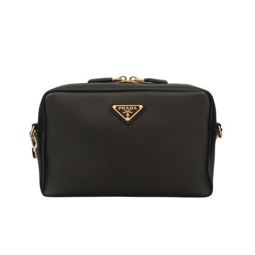 プラダ ショルダーバッグ レディース SOFT GRAIN ブラック PRADA