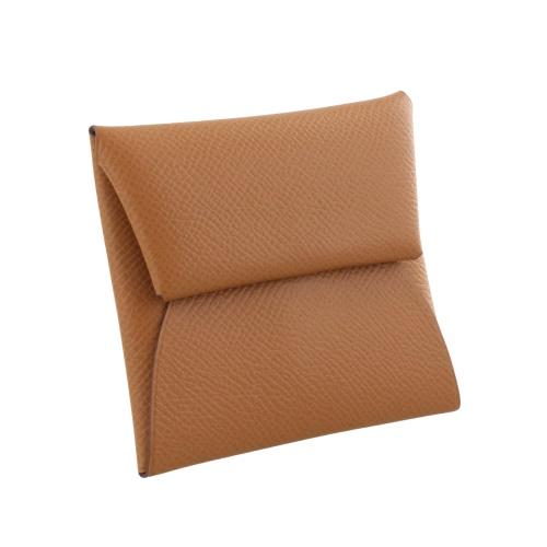HERMES（エルメス） コインケース バスティア ゴールド エプソン W刻印