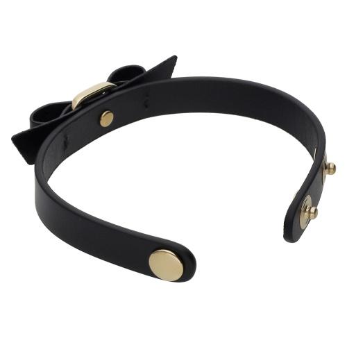 Salvatore Ferragamo ブラックレザーブレスレット FERRAGAMO（フェラガモ） ブレスレット レディース ブラック Salvatore