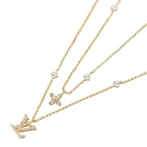 ルイヴィトン ネックレス レディース ネックレス・レディ LV LOUIS VUITTON M01845 ゴールドの画像