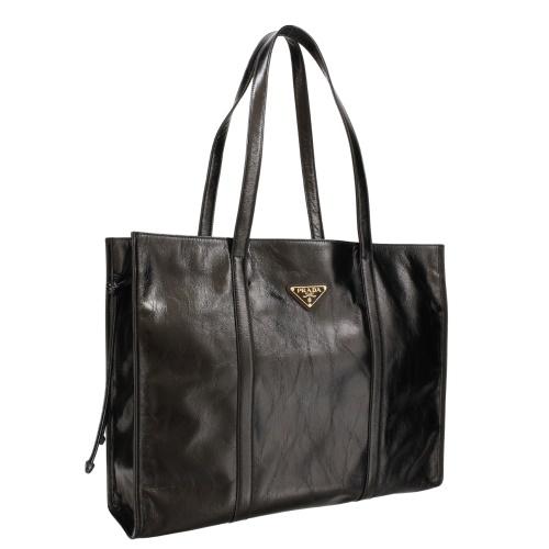プラダ トートバッグ レディース ブラック PRADA 1BG460 V OON