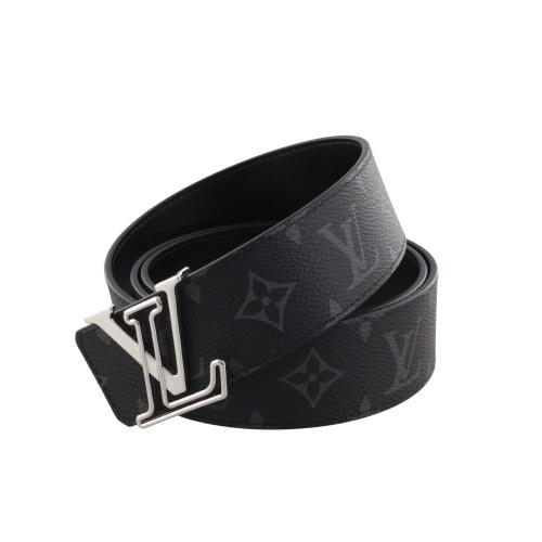Louis Vuitton ブラックレザーベルト　エクリプス LOUIS VUITTON（ルイ・ヴィトン） ベルト メンズ モノグラム