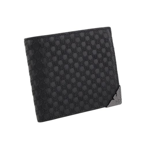 エンポリオアルマーニ 二つ折り財布 メンズ ブラック EMPORIO ARMANI