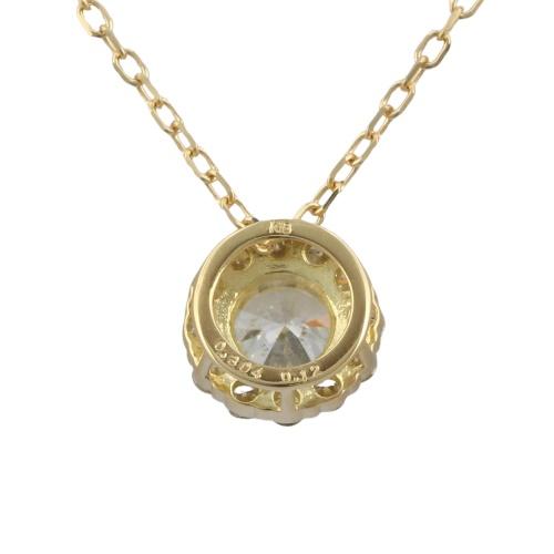ネックレス K18イエローゴールド ダイヤモンド 0.30/0.12ct : GINZA