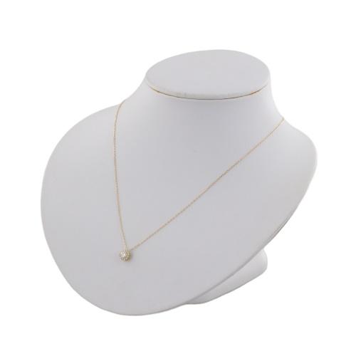 K18イエローゴールド ダイヤ0.12ct ネックレス ネックレス K18イエローゴールド ダイヤモンド 0.30/0.12ct : GINZA
