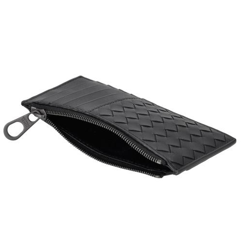 ボッテガヴェネタ コインケース フラグメントケース メンズ イントレチャート ブラック BOTTEGA VENETA 566430 V47W1 1275の画像