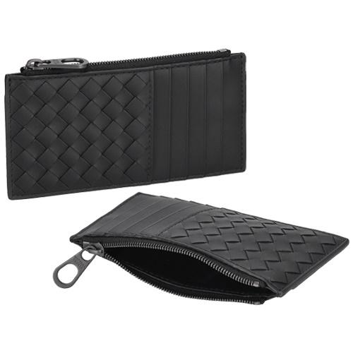 ボッテガヴェネタ コインケース フラグメントケース メンズ イントレチャート ブラック BOTTEGA VENETA 566430 V47W1 1275の画像