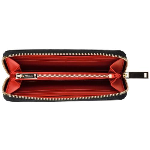 FERRAGAMO フェラガモ 長財布 レディース ブラック 220626 NERO