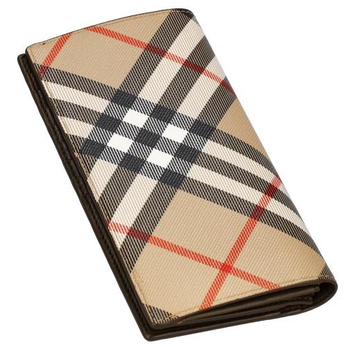 バーバリー 長財布 メンズ キャベンディッシュ バーバリーチェック ベージュ BURBERRY 8091921 SANDの画像