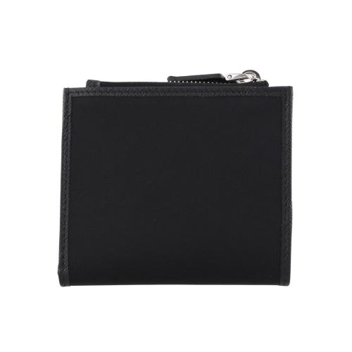 PRADA プラダ 二つ折り財布 メンズ トライアングルロゴ ブラック PRADA プラダ 二つ折り財布 メンズ トライアングルロゴ ブラック