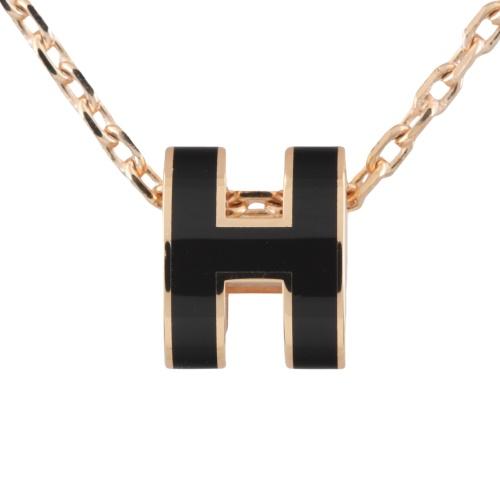 HERMES（エルメス） ネックレス ミニ ポップアッシュ ブラック HERMES