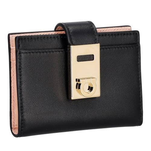 FERRAGAMO（フェラガモ） カードケース 名刺入れ レディース ブラック