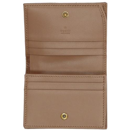 GUCCI（グッチ） 二つ折り財布 レディース ダブルG ベージュ GUCCI