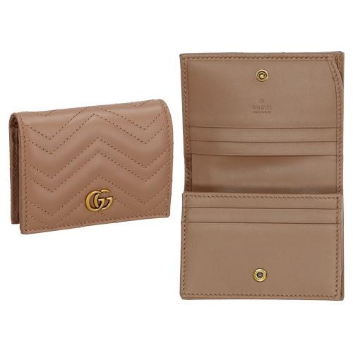 GUCCI（グッチ） 二つ折り財布 レディース ダブルG ベージュ GUCCI