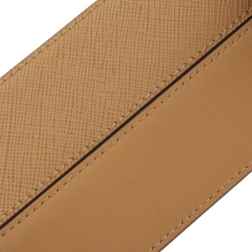 プラダ ベルト レディース トライアングルロゴ サフィアーノ ブラウン PRADA 1CC545 053 F03BH CARAMEL 0の画像