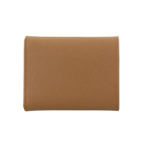 プラダ 三つ折り財布 コンパクト財布 レディース トライアングルロゴ