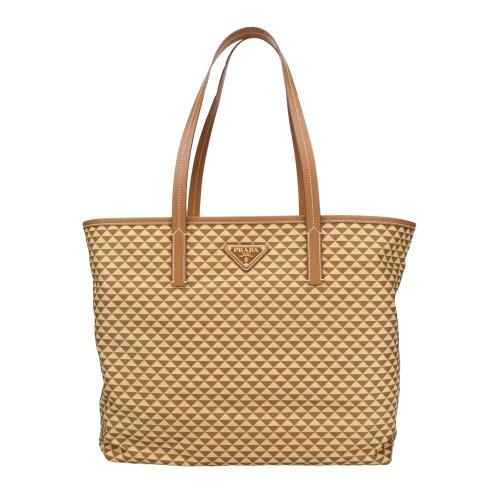 極美品 PRADA プラダ テスート 2way トートバッグ PRADA（プラダ） TESSUTO+VITELLO テスート トライアングルロゴ