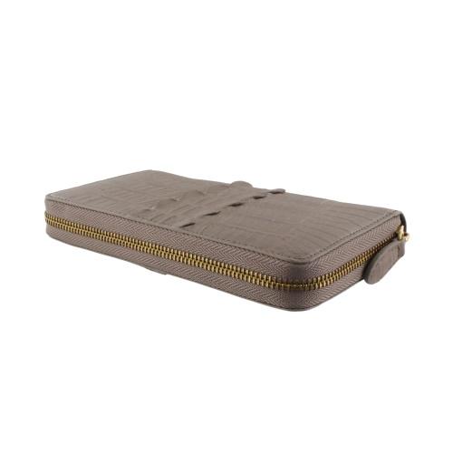RODANIA（ロダニア） 長財布 ラウンドファスナー メンズ グレー 
