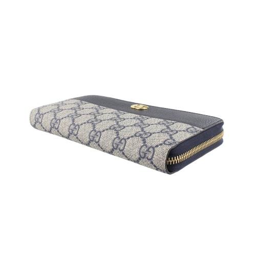 GUCCI（グッチ） 長財布 レディース GGマーモント ブルー GUCCI 456117