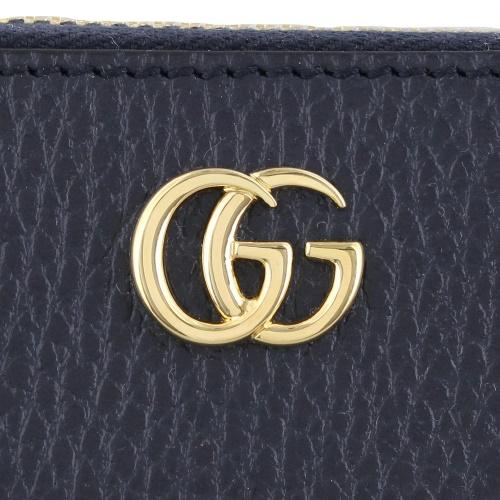GUCCI（グッチ） 長財布 レディース GGマーモント ブルー GUCCI 456117