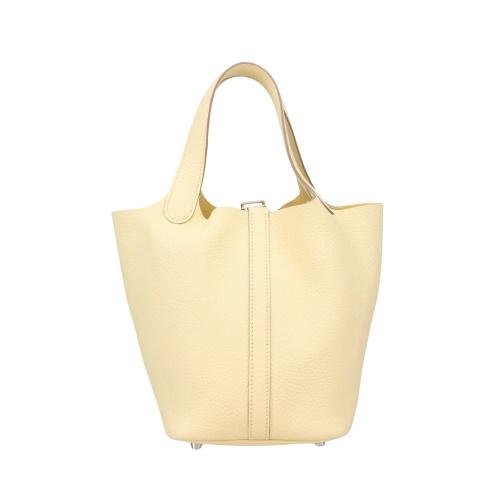 エルメス ピコタンPM ジョーヌミルトン トリヨンクレマンス シルバー金具 W刻印 HERMES Picotin PM_3