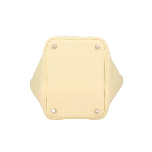 エルメス ピコタンPM ジョーヌミルトン トリヨンクレマンス シルバー金具 W刻印 HERMES Picotin PM_6