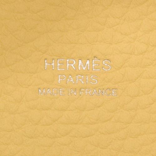 エルメス ピコタンPM ジョーヌミルトン トリヨンクレマンス シルバー金具 W刻印 HERMES Picotin PM_7