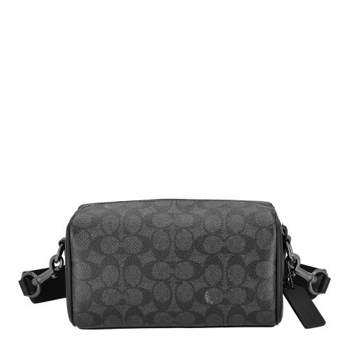 【美品】Coach コーチ ショルダーバッグ 黒とグレー COACH（コーチ） 《クーポン》コーチ ショルダーバッグ シグネチャー
