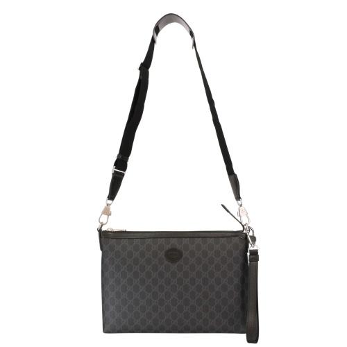 『美品』GUCCI(グッチ)セカンドバッグ　クラッチバッグ GUCCI（グッチ） セカンドバッグ メンズ ブラック GUCCI 792084 92THN