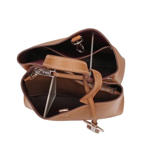 TOD'S（トッズ） ハンドバッグ レディース Tタイムレス ブラウン TOD'S