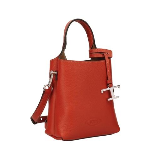 【TOD'S】⭐︎Tタイムレス ショルダー  オレンジ TOD'S（トッズ） ショルダーバッグ レディース Tタイムレス オレンジ