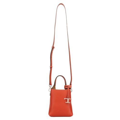 【TOD'S】⭐︎Tタイムレス ショルダー  オレンジ TOD'S（トッズ） ショルダーバッグ レディース Tタイムレス オレンジ
