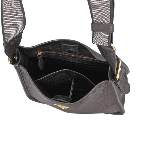【販売本日中】PRADA ビジネスバッグ ショルダーベルト付き プラダ ショルダーバッグ レディース VIT.DAINOSOFT ブラック PRADA