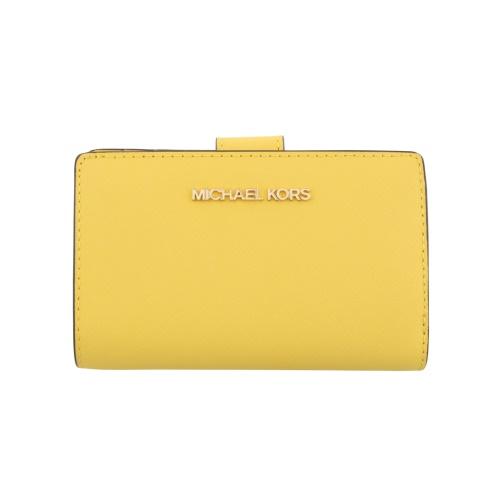 MICHAEL KORS イエロー 二つ折り財布 MICHAEL KORS イエロー 二つ折り財布 ☆ マイケルコース 折り財布
