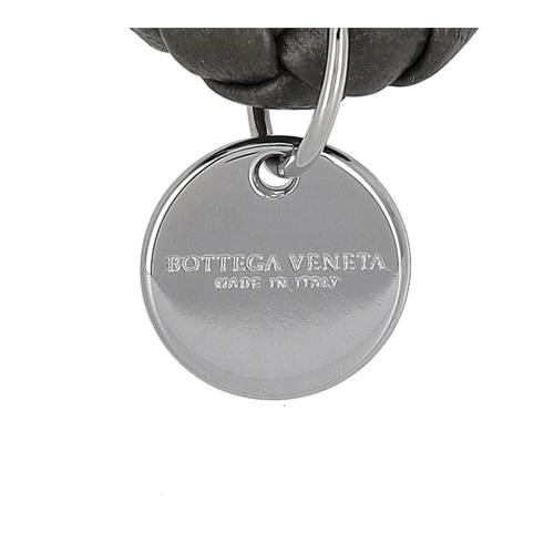美品✨️ボッテガヴェネタ イントレチャート レザーキーリング チャコールグレー BOTTEGA VENETA（ボッテガ・ヴェネタ） キーリング メンズ レディース